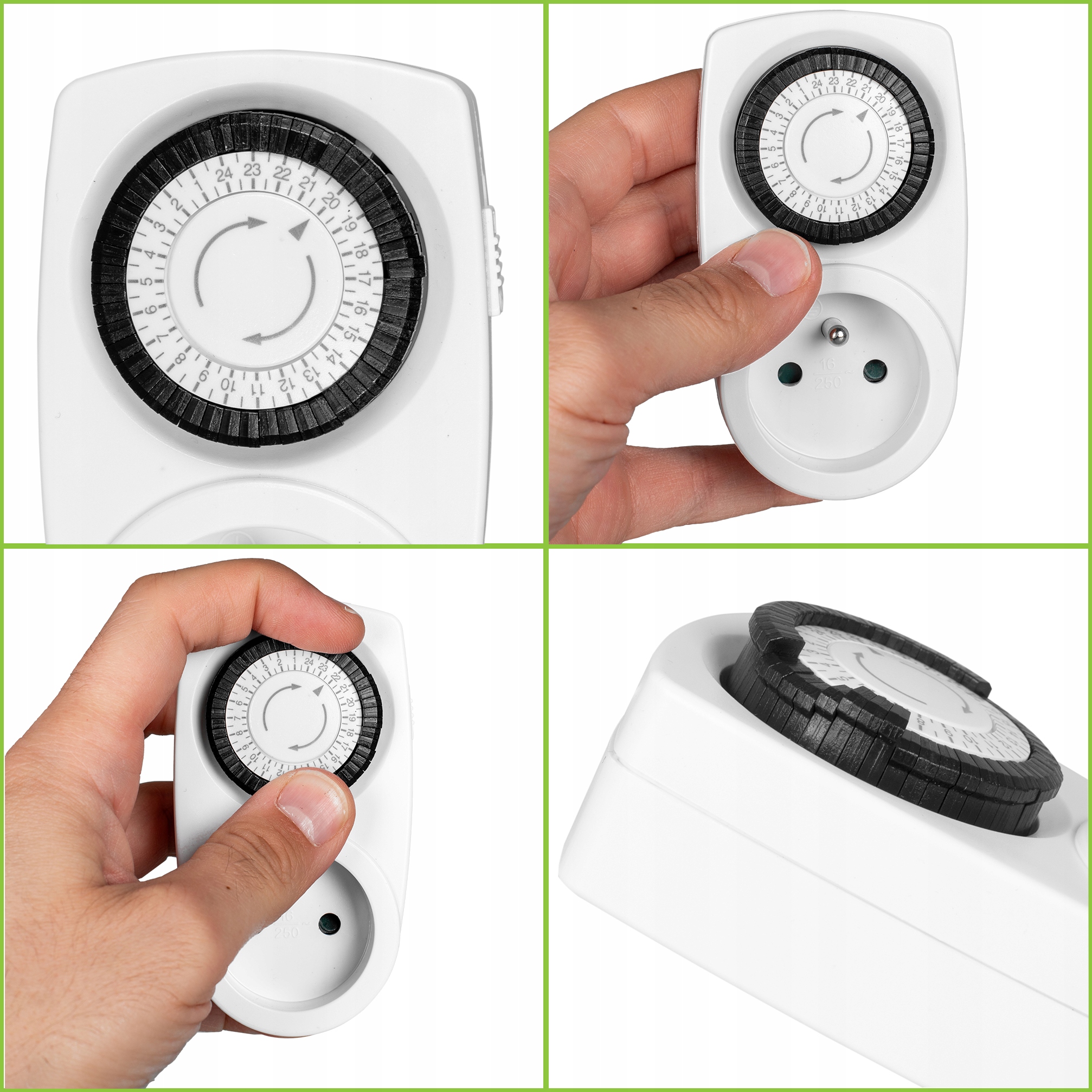 PROGRAMATOR CZASOWY WŁĄCZNIK WYŁĄCZNIK TIMER MECHANICZNY DO PRĄDU GNIAZDKA Marka inna