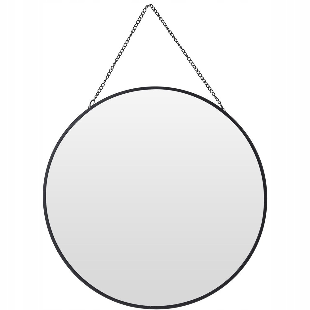 

Lustro okrągłe ścienne z zawieszką Loft 29 cm