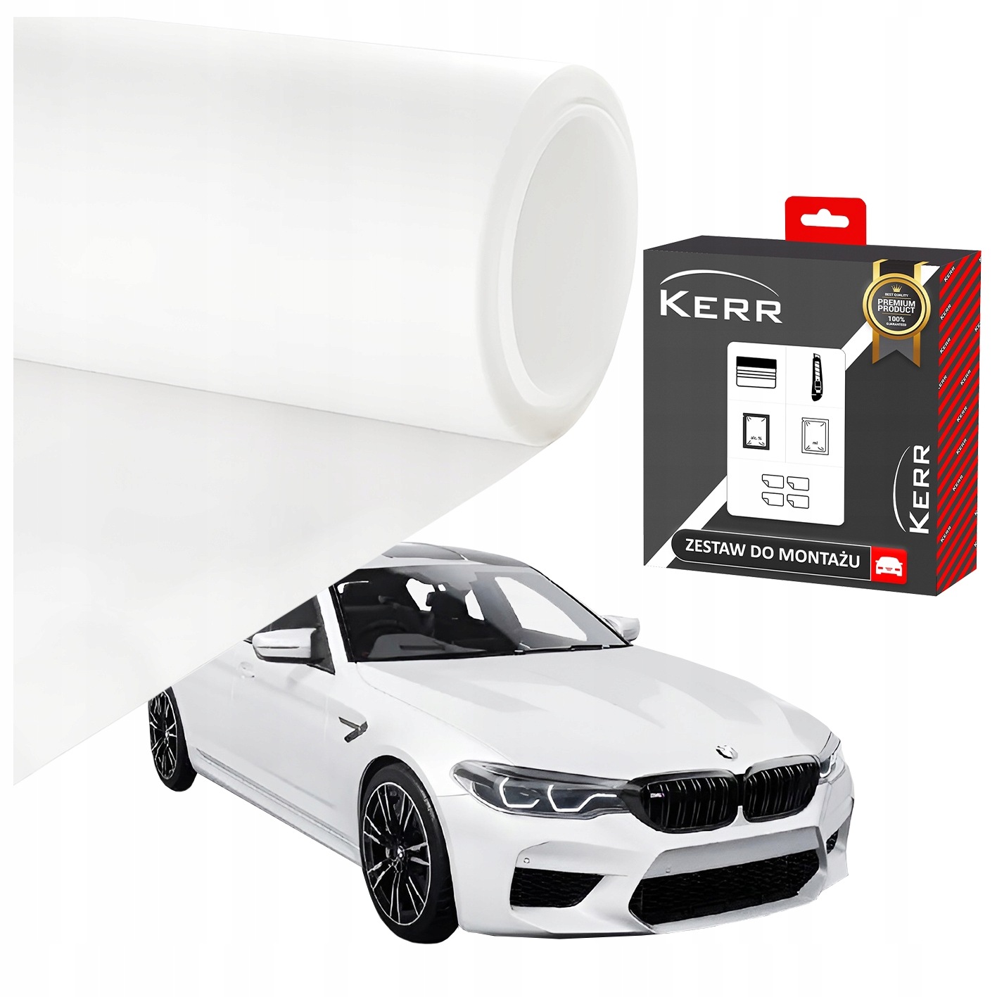 Fólie Automobilová Dýha do auta Bílá Matná 152 x 150 cm