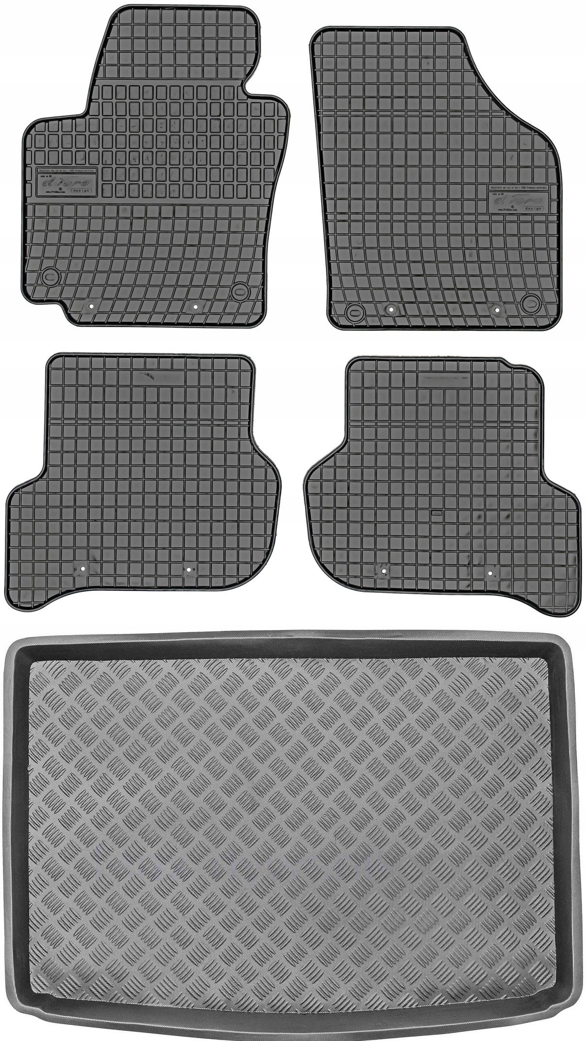 Килимки Max-Килимок резинові 30035+0403 5 el.