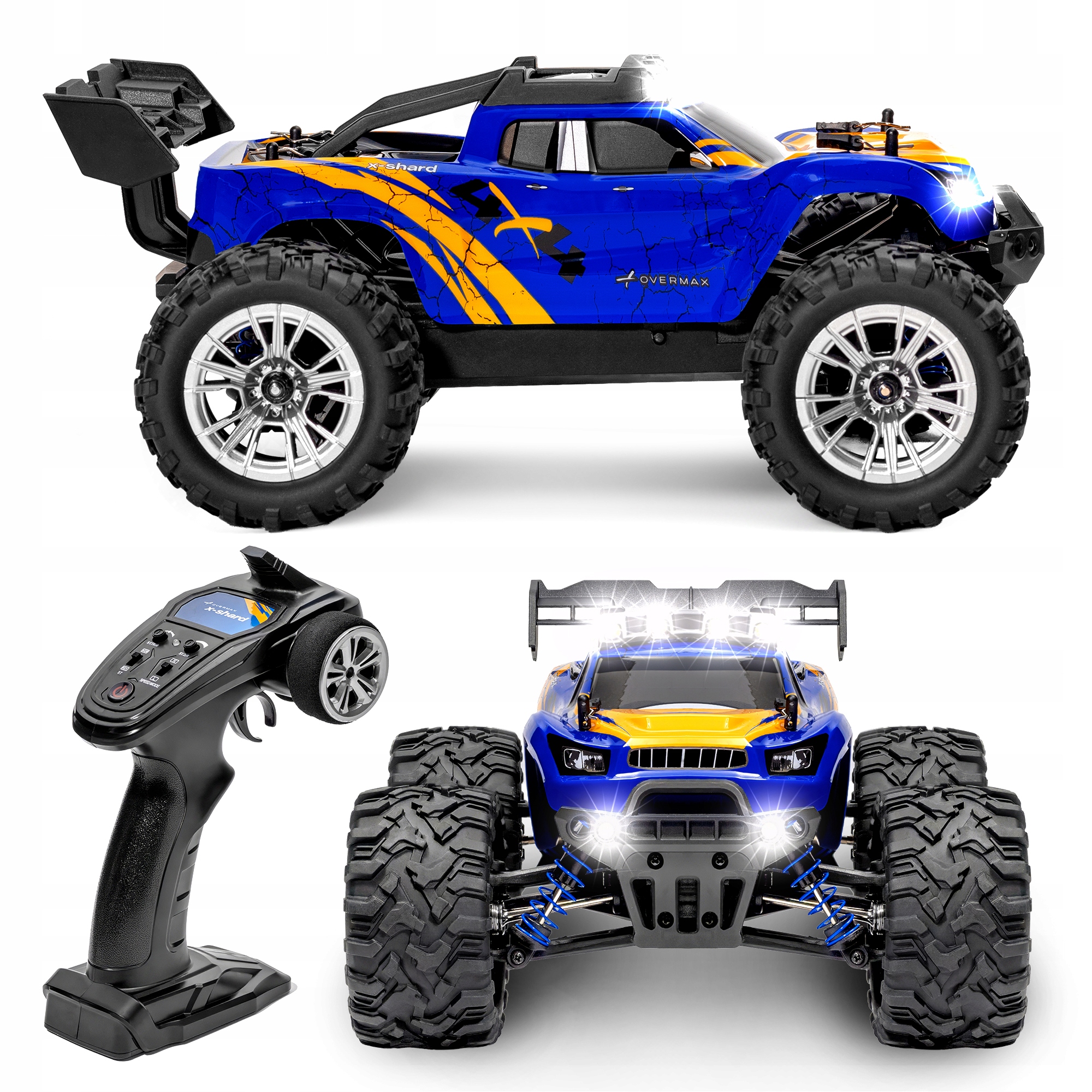 Samochód zdalnie sterowany Monster Truck 4x4 auto Rc na pilota wytrzymały