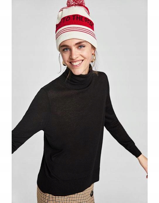Moda Swetry Swetry z golfem World Of Basics Sweter z golfem jasnoszary Warkoczowy wz\u00f3r Elegancki 
