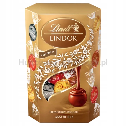 Levně Lindt Lindor Assorted Cornet 200 G