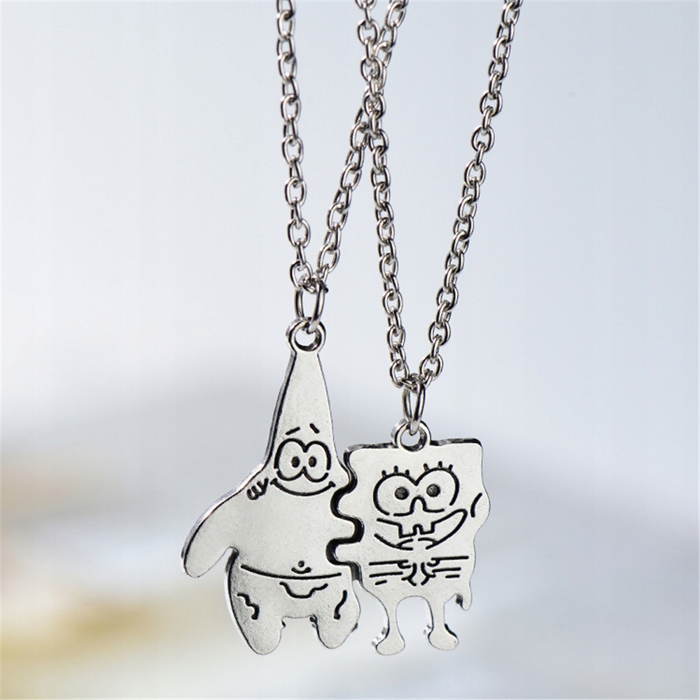 ŁAŃCUSZKI DLA PRZYJACIÓŁEK ZESTAW SPONGEBOB 2szt Długość całkowita 70 cm