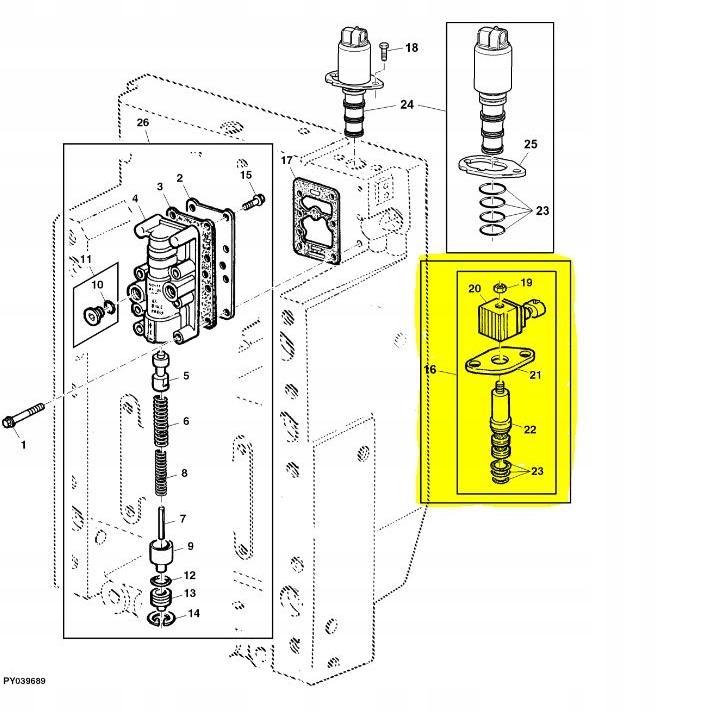 ЭЛЕКТРОМАГНИТНЫЙ КЛАПАН JOHN DEERE 5000 RE177539