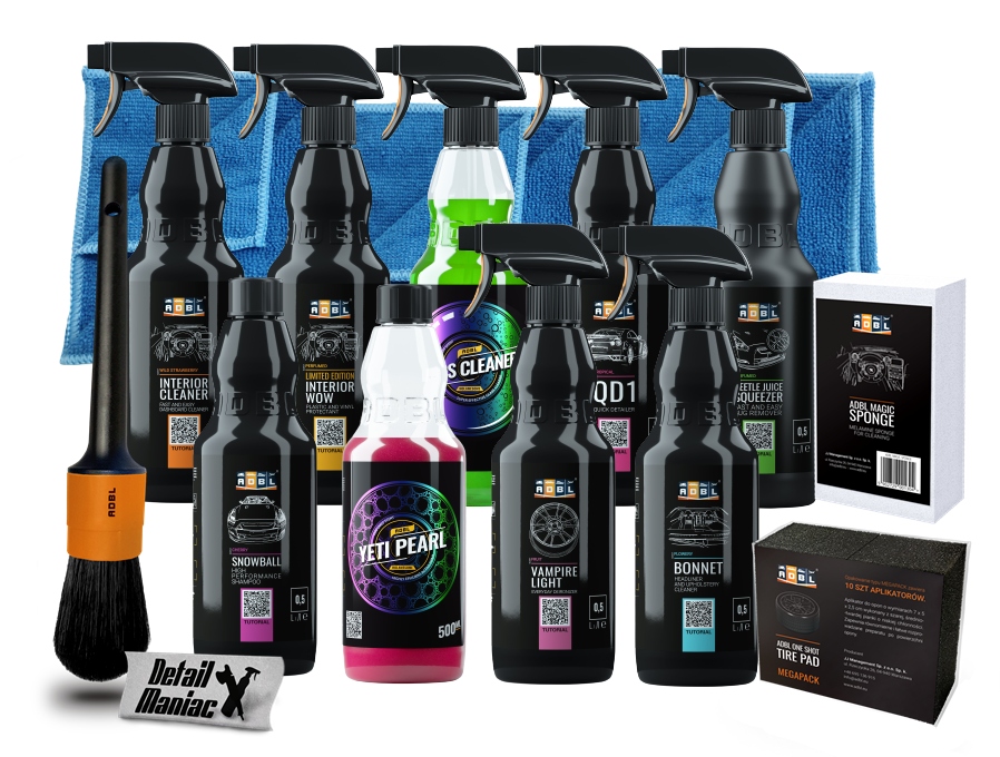 

Adbl Duży zestaw kosmetyków do detailingu