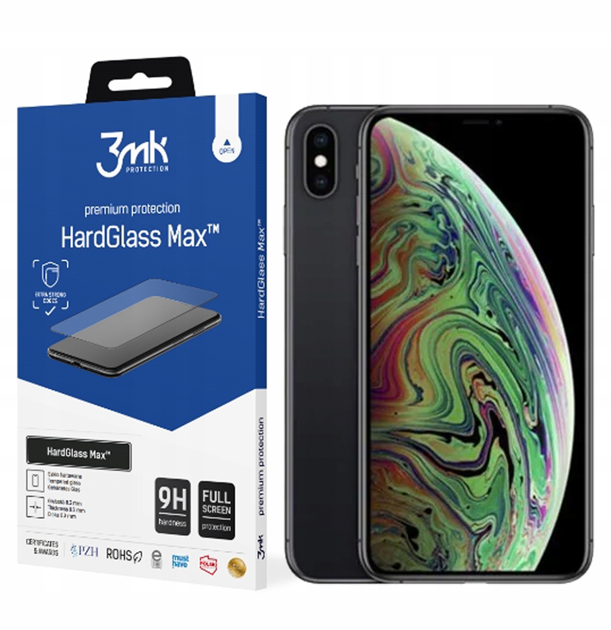 

HardGlass Max 3MK do Apple iPhone Xs Max Czarny