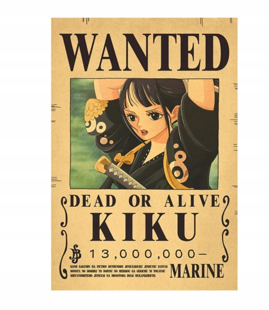 ONE PIECE １〜60& WANTED Leeppyton One Piece Pirates Wanted Plakaty - Zestaw Poland