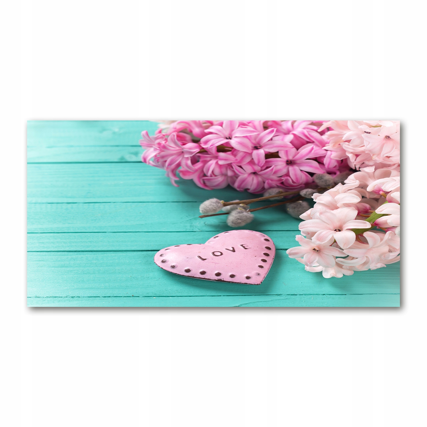 

Foto obraz akryl nowoczesny Bez i serce 120X60cm