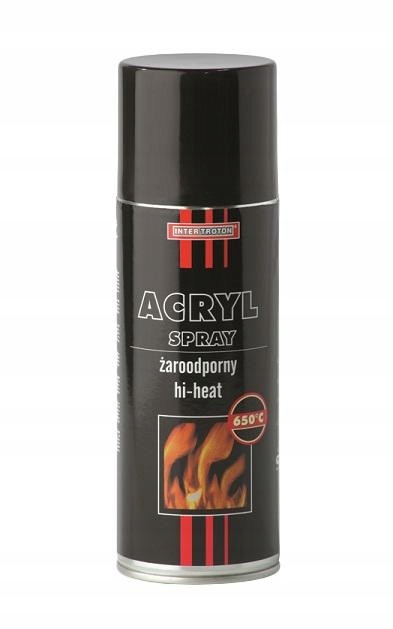 12 x Troton Lakier zaroodporny czarny 400ml spray