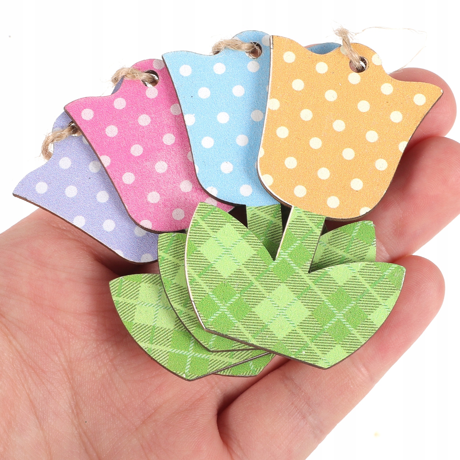 DEKOR TULIPANY OZDOB WIOSENNE DRZEWA DREWNIANE Marka bez marki