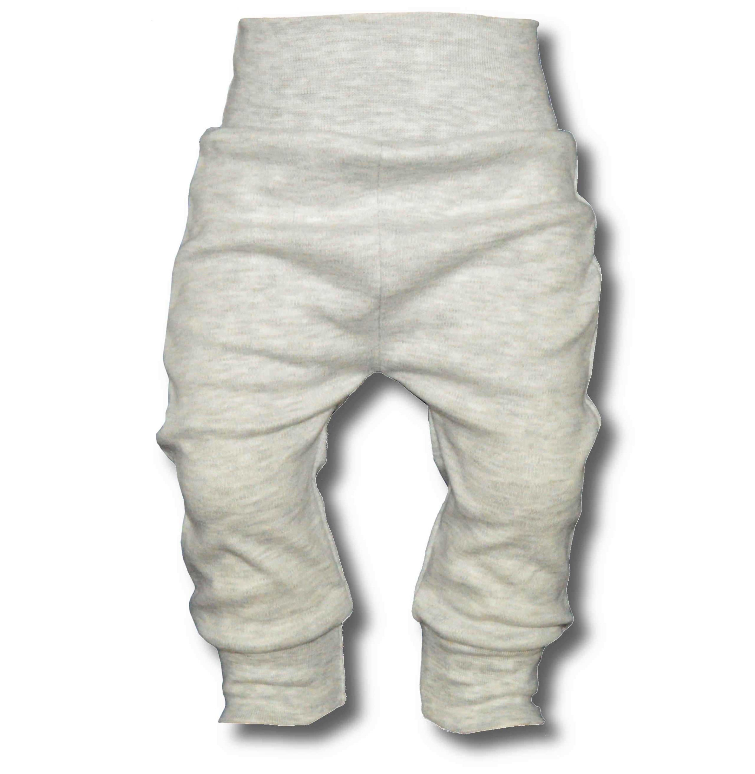

Spodnie unisex dziecięce Bezuciskowe 86 szary mel