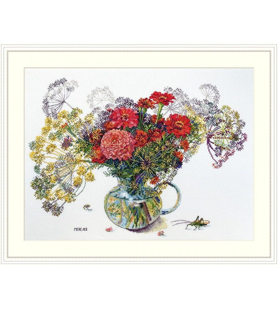 Křížková výšivka počítaná sada (kanva, mulina)