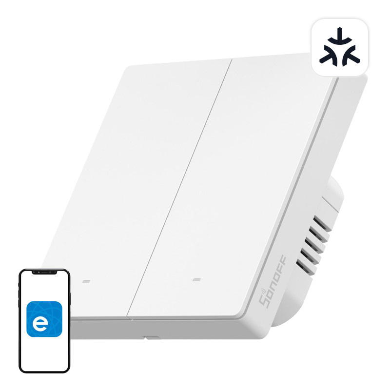 Inteligentní Nástěnný Spínač Sonoff M5-2C-86W WiFi 2-KANÁLOVÝ Matter