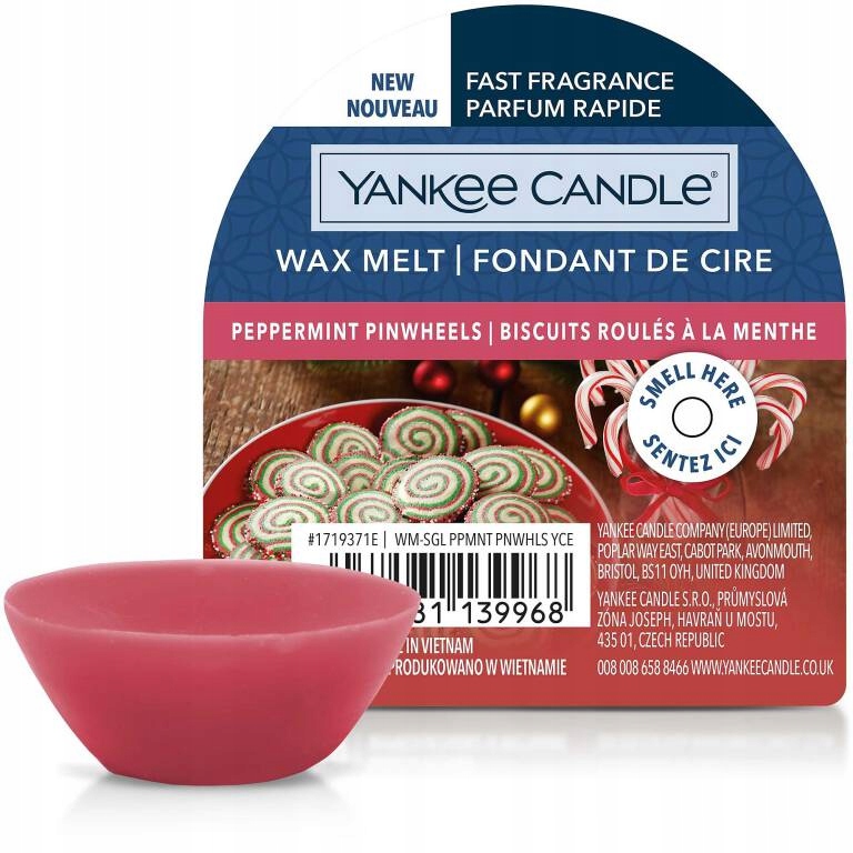 

Peppermint Pinwheels Yankee Candle wosk zapachowy