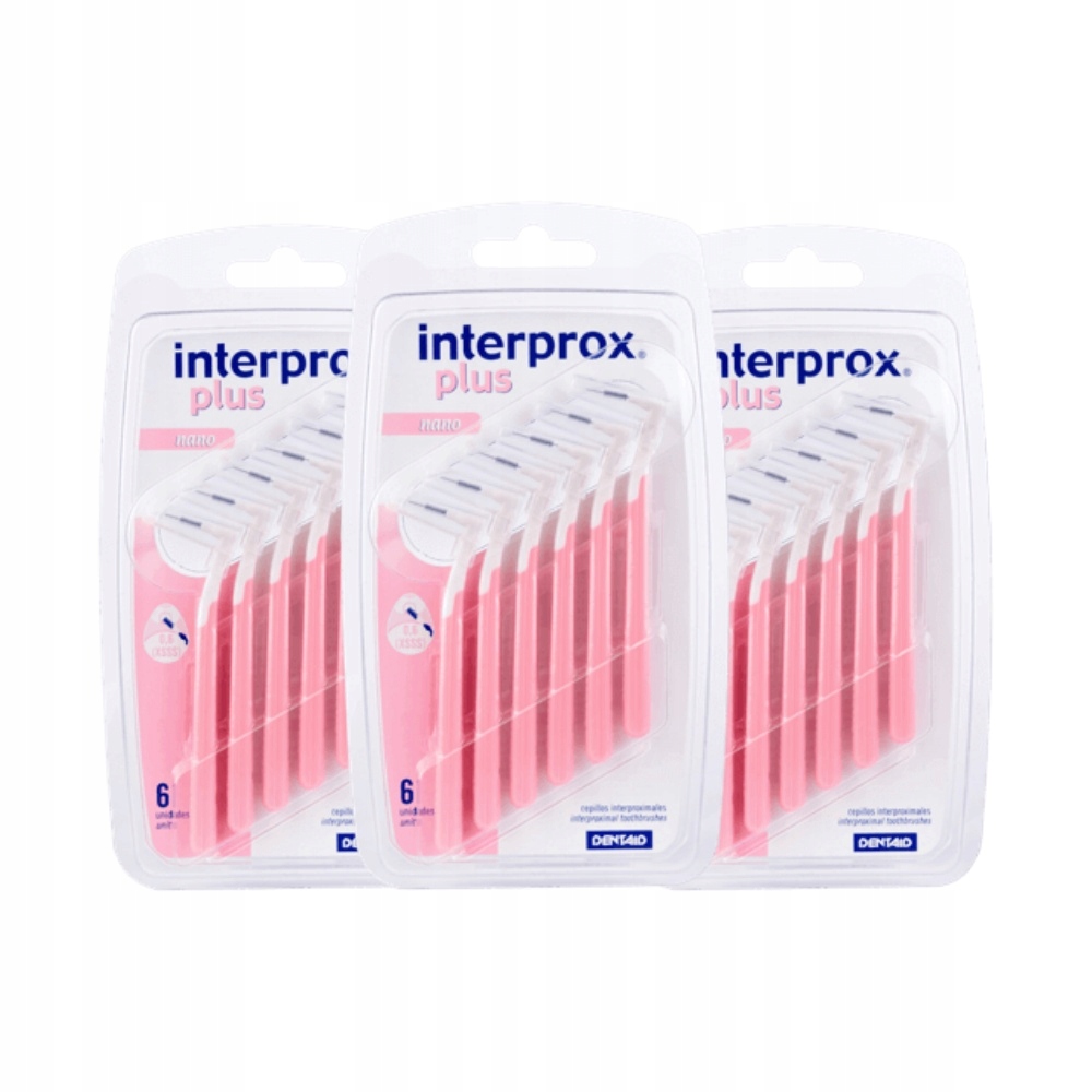 3x INTERPROX PLUS NANO SZCZOTECZKI MIĘDZYZĘBOWE