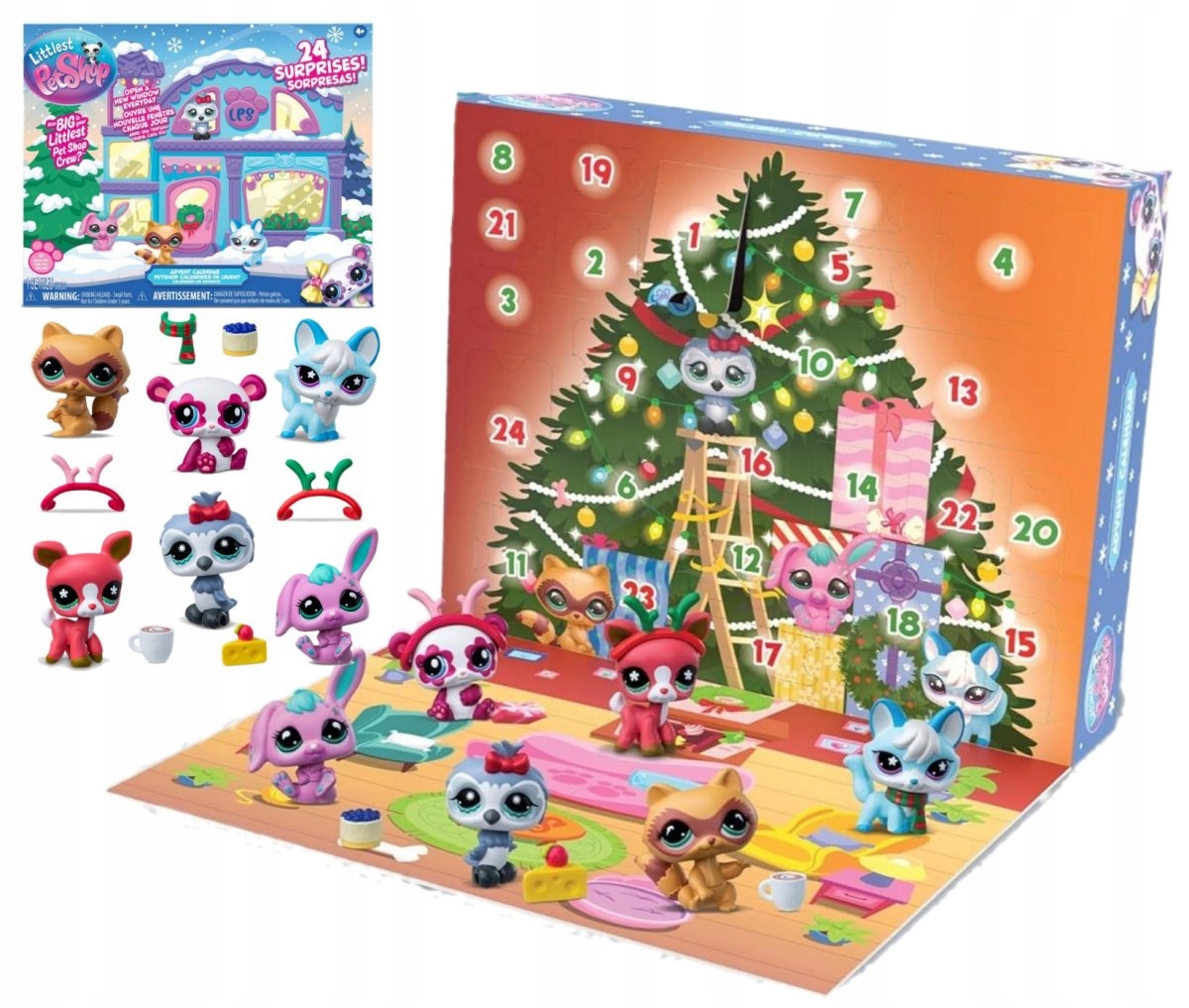 Kalendarz Adwentowy Littlest Pet Shop 24 Okienka Niespodzianki Lps Zestaw