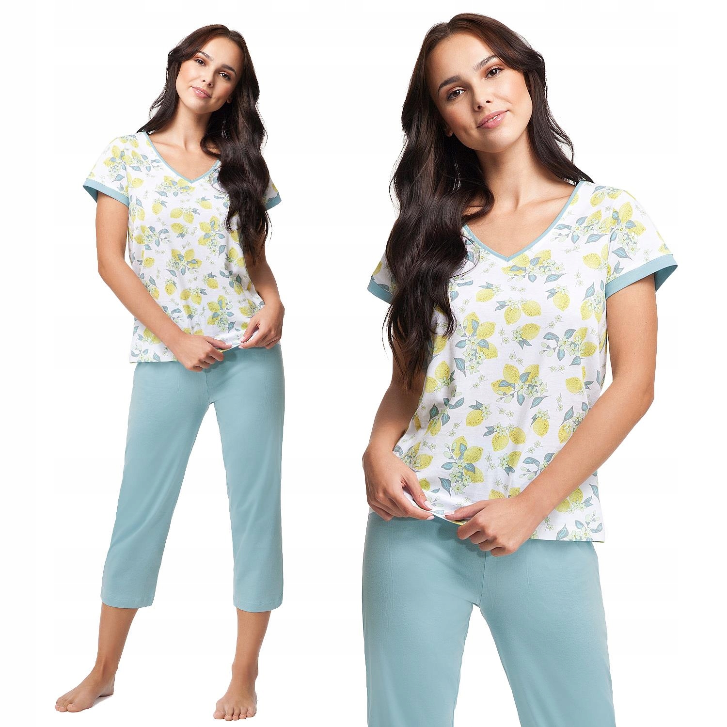 

Piżama damska bawełna Luna kod 631 cytryny [M]