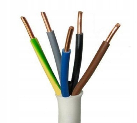 Inštalačný kábel okrúhly Ydy 5x2,5 medený kábel 450/750V 100mb