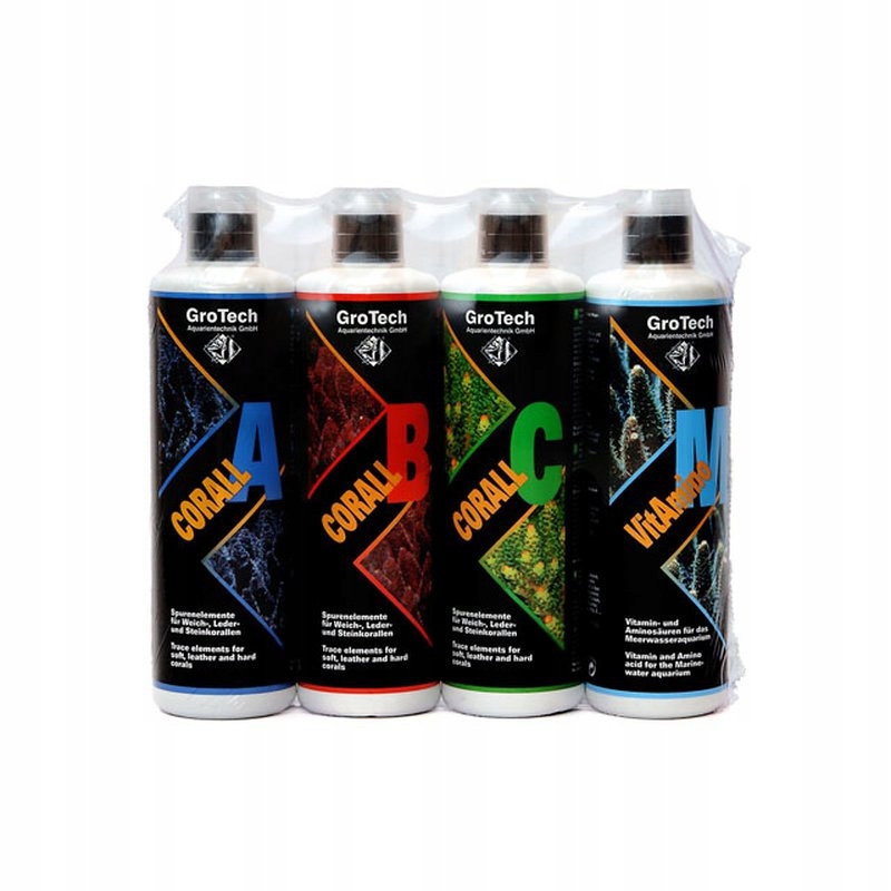 Grotech Corall Abcm 4X500 ML Sada Tekutin Pro Mořské Akvárium Balling