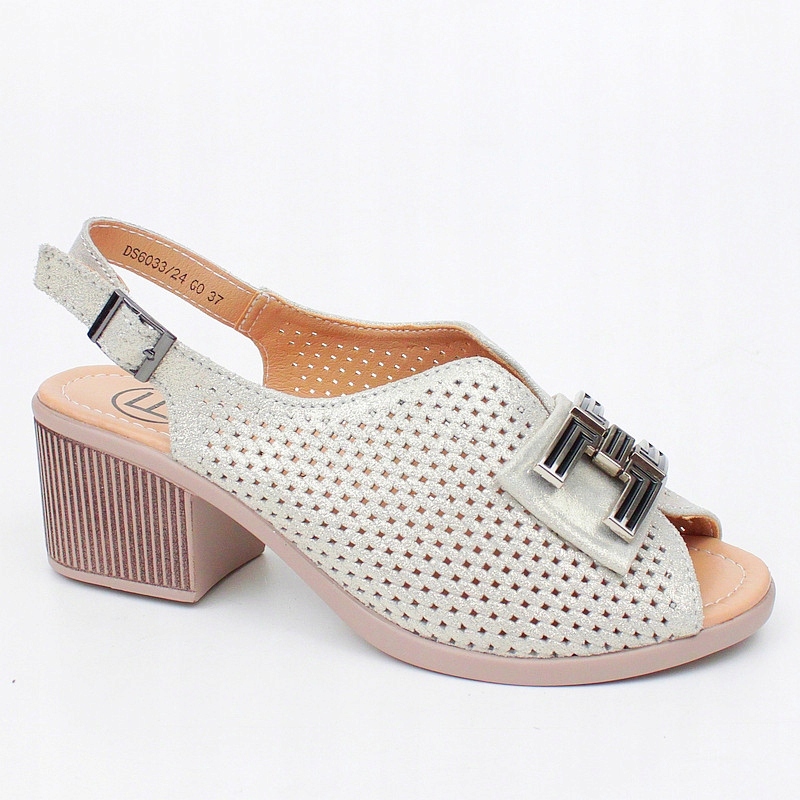 Filippo DS6033 Zlaté Sandálky Na Podpatku vel. 40