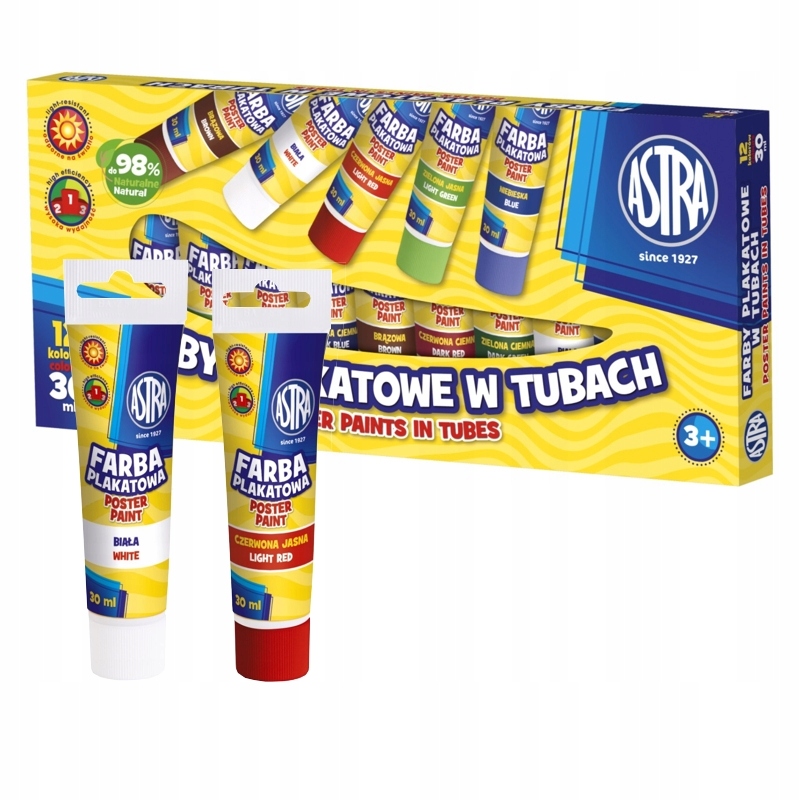 

Farby Plakatowe Astra Astra 30ml Tubki