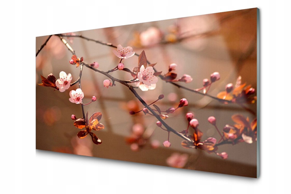 

Panel szklany dekor Kwiaty Dekor 140x70 + Klej