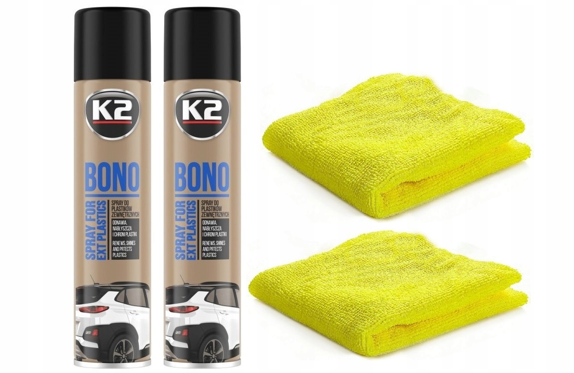 

K2 Bono Czernidło Do Gumy I Plastików 300ML x 2