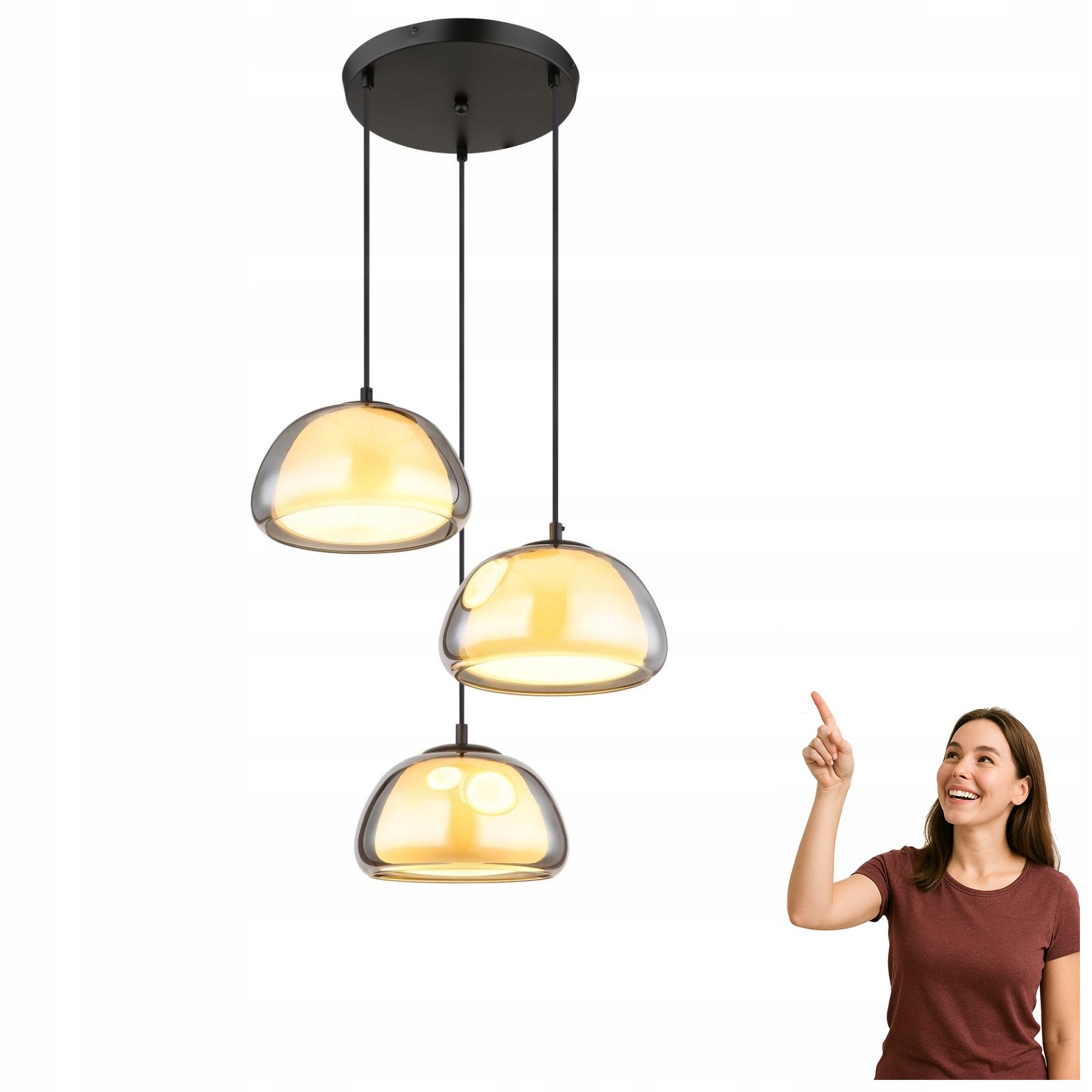 Závěsná lampa Jella 15743-3HR Globo