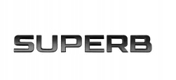 

Emblemat Czarny Skoda Superb Znaczek Logo Na Tył