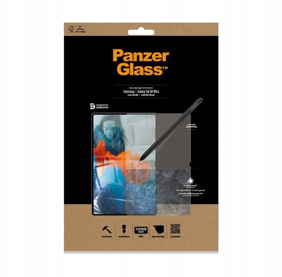Szkło Hartowane 5D SAMSUNG GALAXY TAB S8 ULTRA 14.6 X900 / X906 PanzerGlass Pasuje do modelu Galaxy Tab S8 Ultra