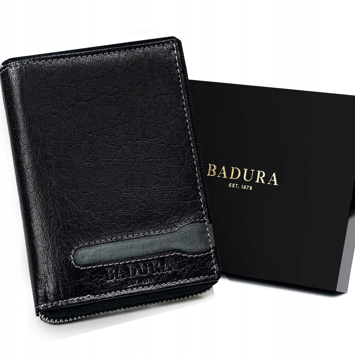 

Badura portfel męski skórzany młodzieżowy Na Zamek