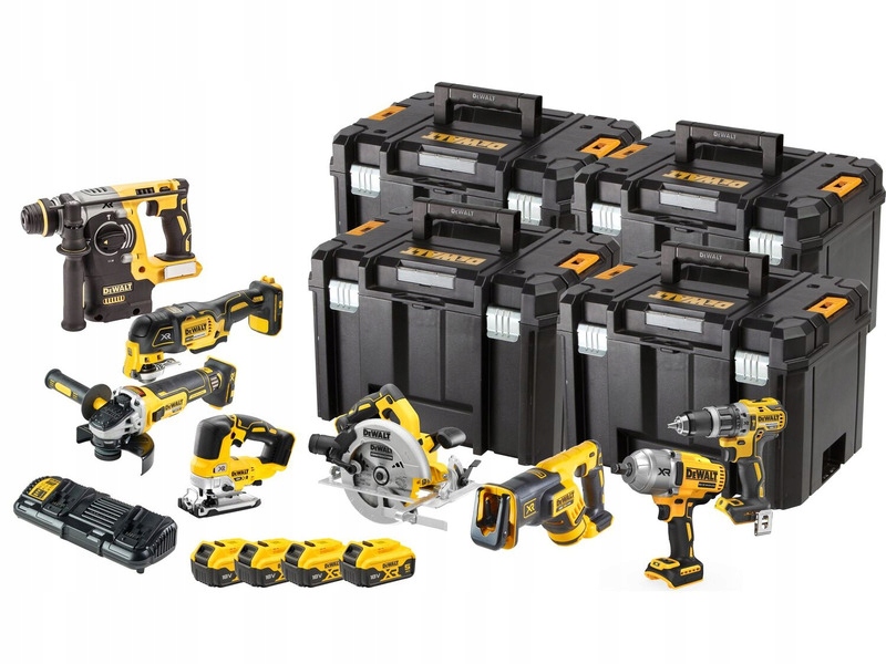 Zestaw elektronarzędzi 18V Xr Dewalt DCK865P4T-QW