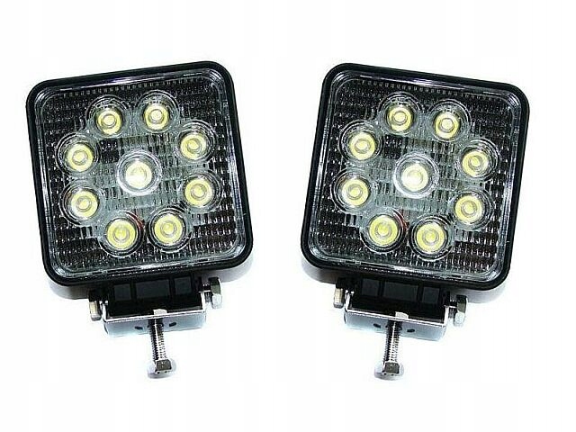 REFLEKTORY LIGHTBARY HALOGENY PRZOD LED 9 DIOD 12V