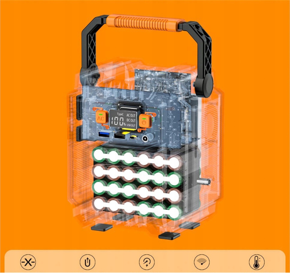 POWERBANK STACJA ZASILANIA 172Wh 48000mAh SOLARNY Napięcie 220 V