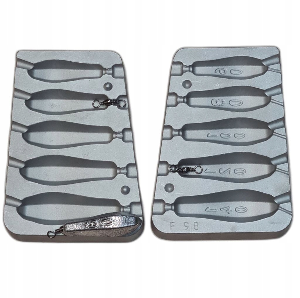 Forma wędkarska do odlewania ciężarków 60 80 100 120 140 g (F-98)