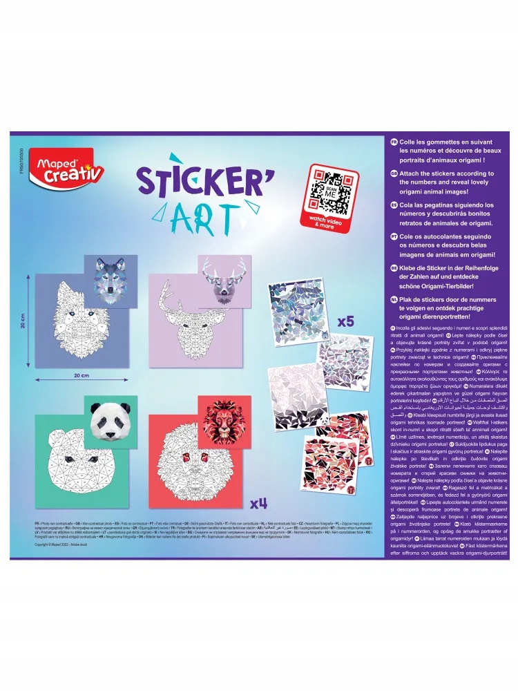 ZESTAW MAPED CREATIV PRZYKLEJANIE PO NUMERACH Marka Maped