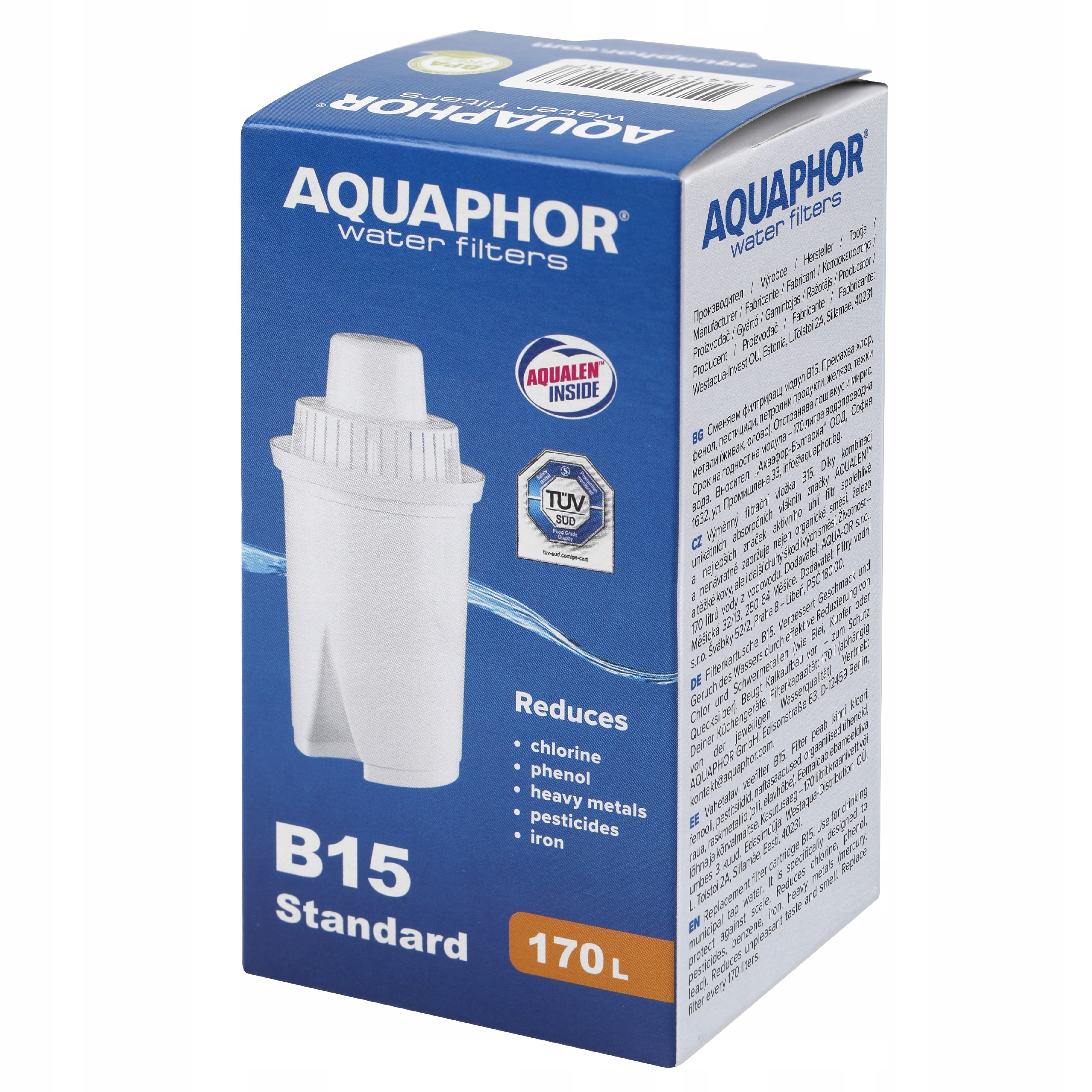 

Wkład filtrujący Aquaphor B15 Standard Classic x1