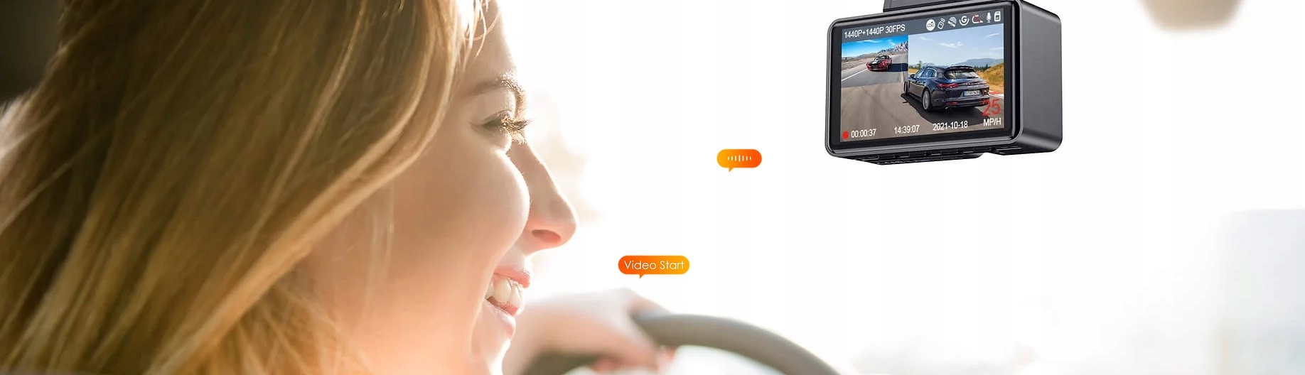 VANTRUE E2 REJESTRATOR 2CH 1440P 2.5'' + 256GB ACC Kod producenta E2