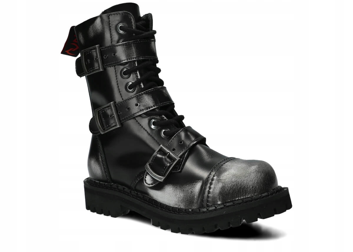 Pánské kanady bílé černé Nagaba 523 spony, steel nose 42