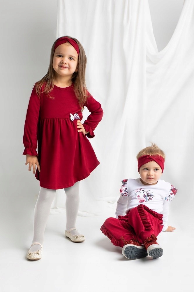 Sukienka z długim rękawem dziewczynki Nicol 116 Płeć dziewczynki