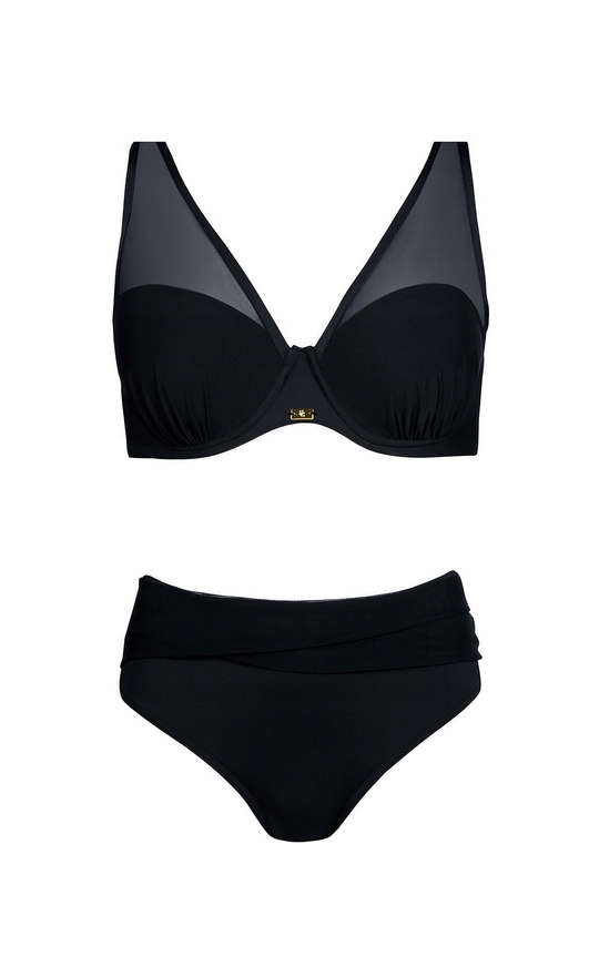 Self Dvoudílný Plavkový Komplet Fashion 38 Černý 46B 90B 3XL