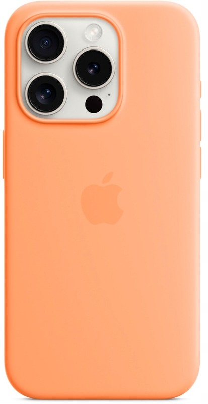 Silikonové pouzdro pro iPhone 15 Pro Max Slunečně oranžový Case Orange Sorbet