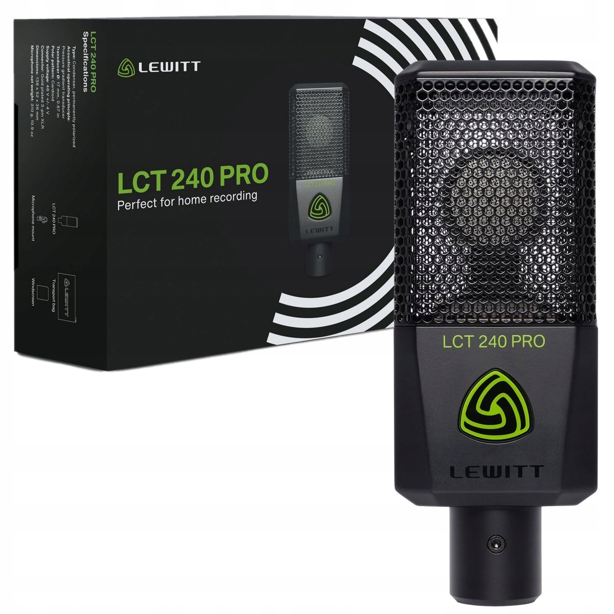 Lewitt Lct 240 Pro Bk Mikrofon Pojemnościowy