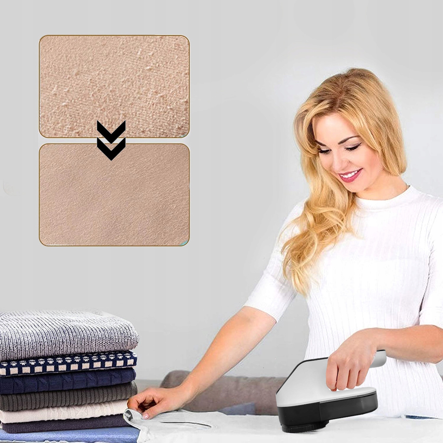 GOLARKA do ubrań swetrów tapicerki DUŻA MOCNA NOWOCZESNA 6 NOŻY SZCZOTECZKA EAN (GTIN) 0720264327834