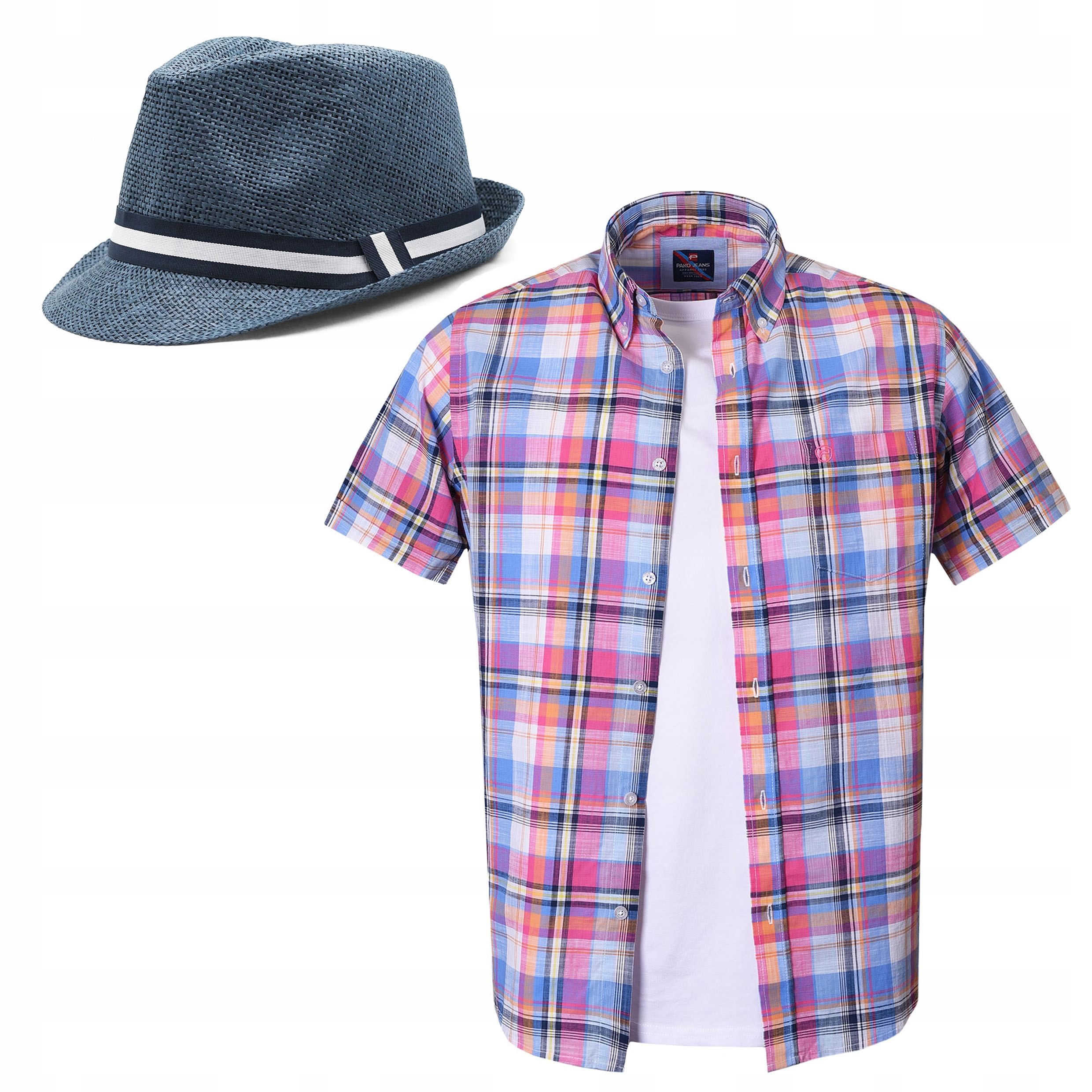 Prázdninová pánská košile a sluneční Klobouk na Pláž Pako Jeans