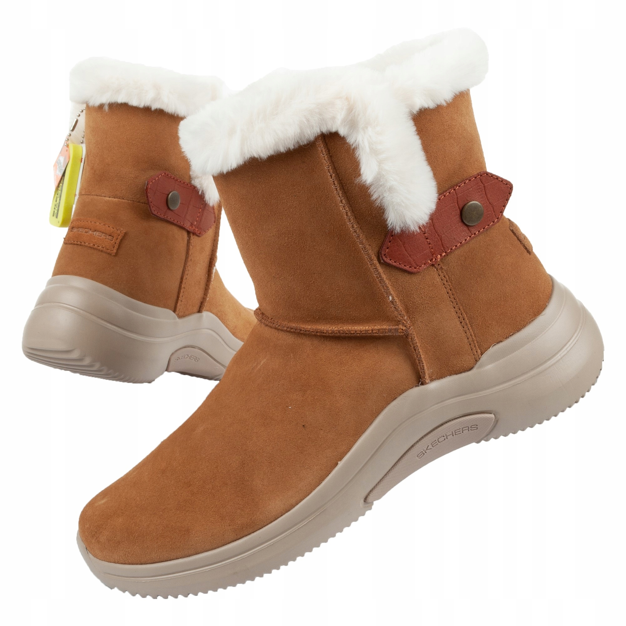 

Buty damskie botki na zimę Skechers [144252/CSNT]