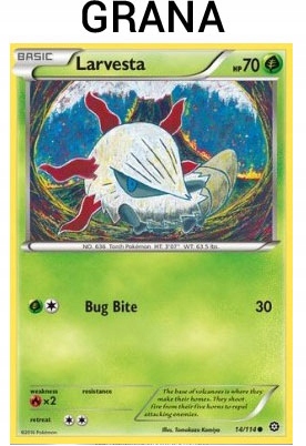 Pokemon Card Larvesta (STS 14) 14/114