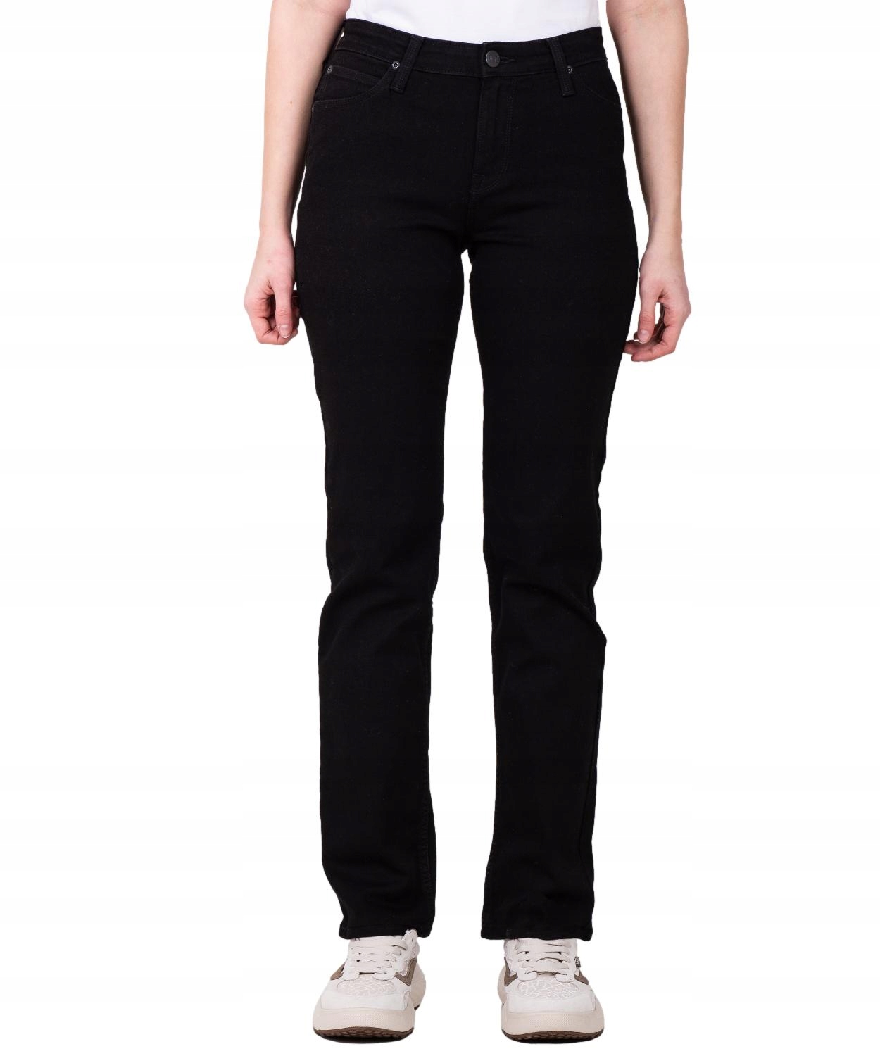 Džíny Lee Marion Straight 112139764 L301SH47 Black Rinse W 26 L 31