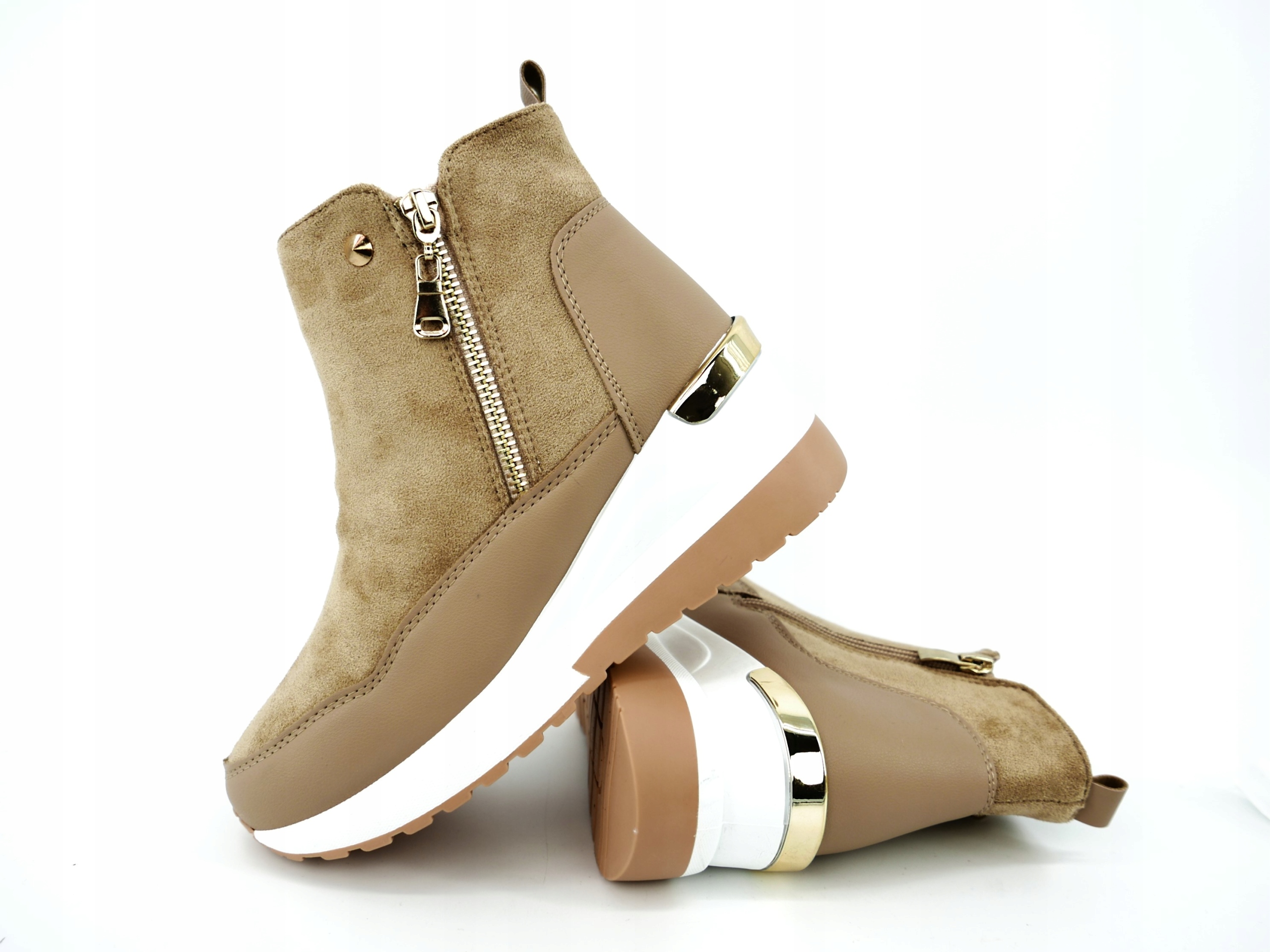 Bella Paris Kotníkové Boty Dámské Tenisky Béžové R37